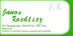 janos rochlitz business card